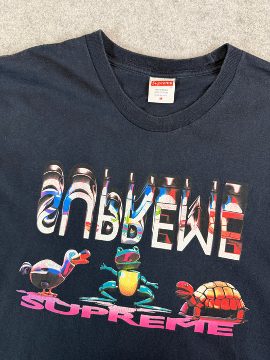 Supreme Animals Tee Navy (USED) | Vitnage Clothing Store Canada