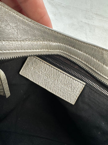 Balenciaga Le City Medium Handbag Silver