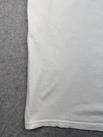 Vintage Harley Davidson Classic Logo Flame Tee White