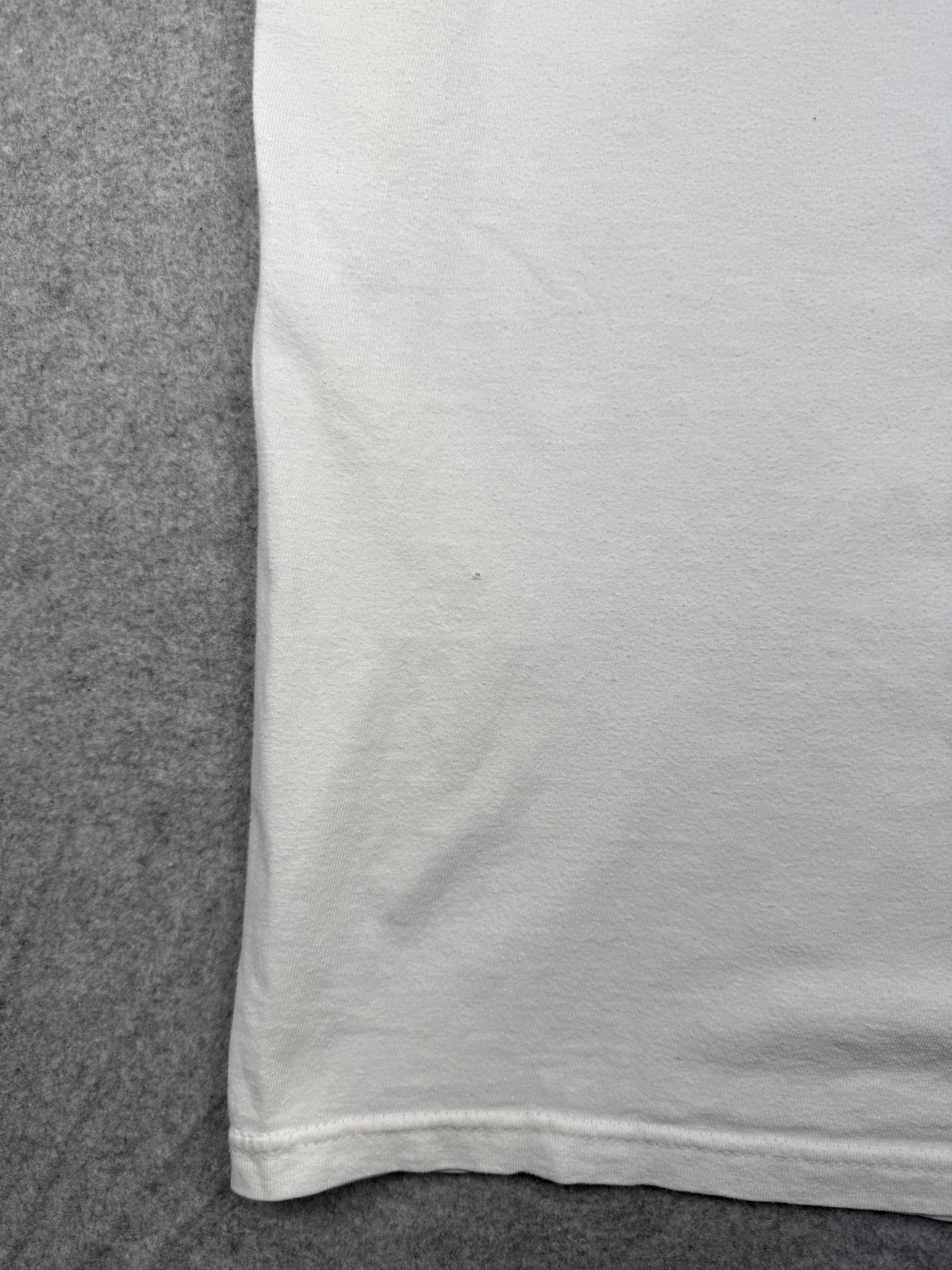 Vintage Harley Davidson Classic Logo Flame Tee White