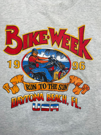 (XL) Vintage '96 Bike Week Daytona Tee Grey