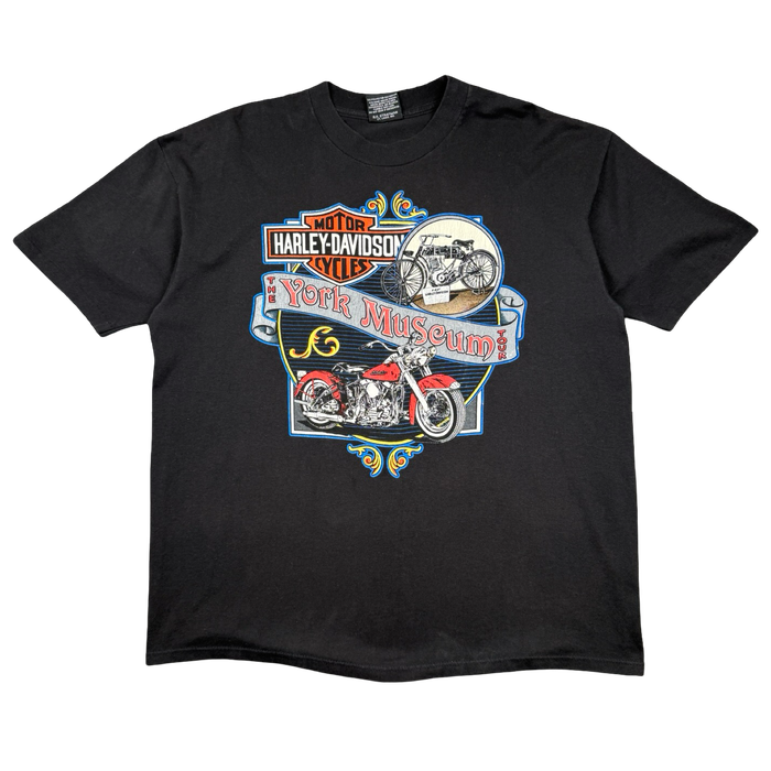Vintage Harley Davidson The York Museum Tour Tee Black | Vitnage Clothing Store Canada