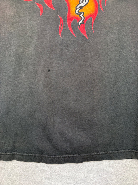 Vintage Harley Davidson Barnes Flame Tee Black | Vitnage Clothing Store Canada