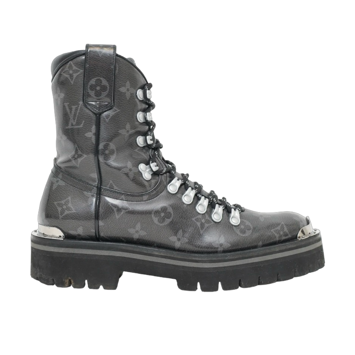 Louis Vuitton Monogram Outland Ankle Boots (USED, NO BOX) | Vitnage Clothing Store Canada