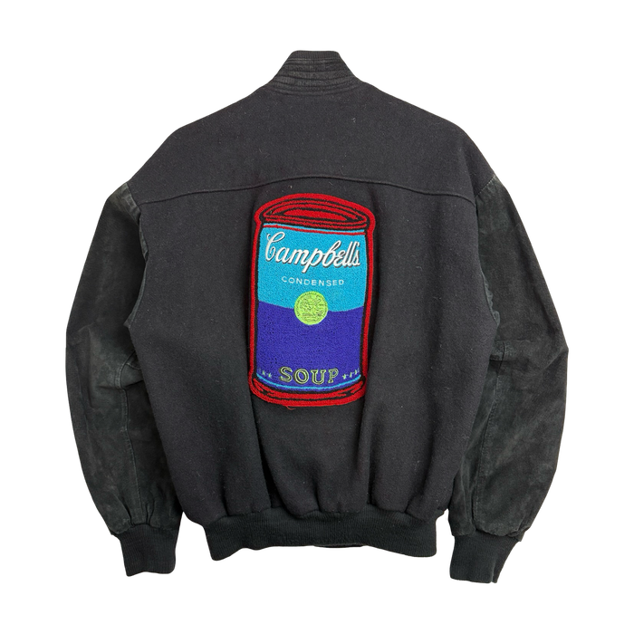 Vintage 1990s Campbell Soup Canada Promo Jacket Black | Vitnage Clothing Store Canada