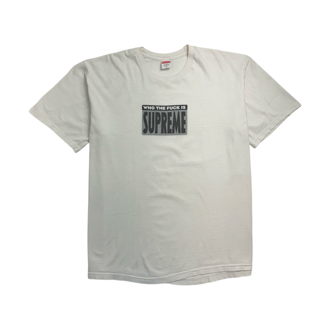 Supreme Who The Fuck Tee White (USED)