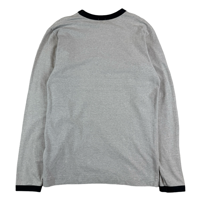 BAPE Logo L/S Tee Grey | Vitnage Clothing Store Canada