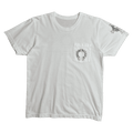 Chrome Hearts Hollywood Horseshoe Cross Pocket Tee White