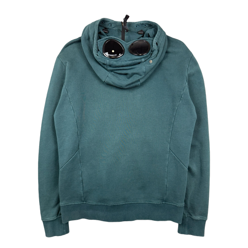 C.P. Company Goggle Zip Up Hoodie Green (USED) | Vintage Clothing Store Canada