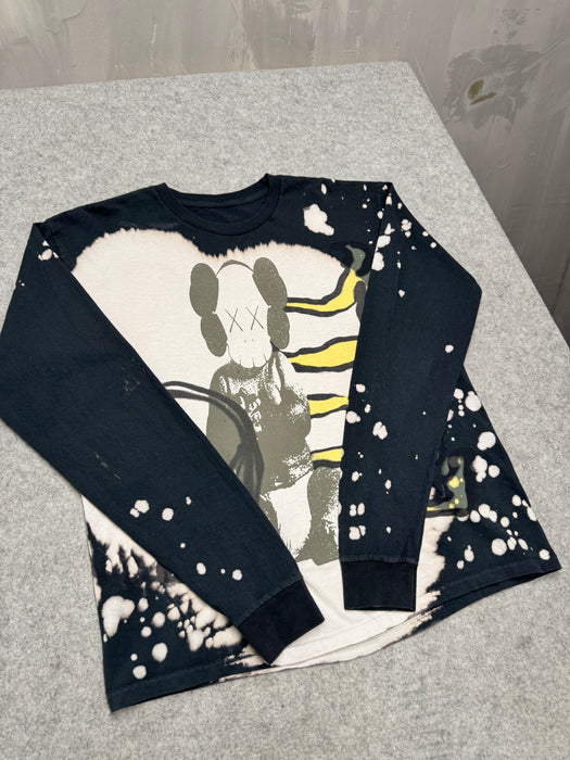 Travis Scott Cactus Jack x Kaws For Fragment L/S Tee Multi Grey (USED) | Vitnage Clothing Store Canada