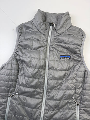 Women's Patagonia Nano Puff Vest Silver Grey