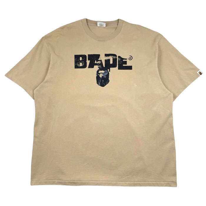 BAPE Army Relaxed Fit Tee Beige (USED) | Vitnage Clothing Store Canada