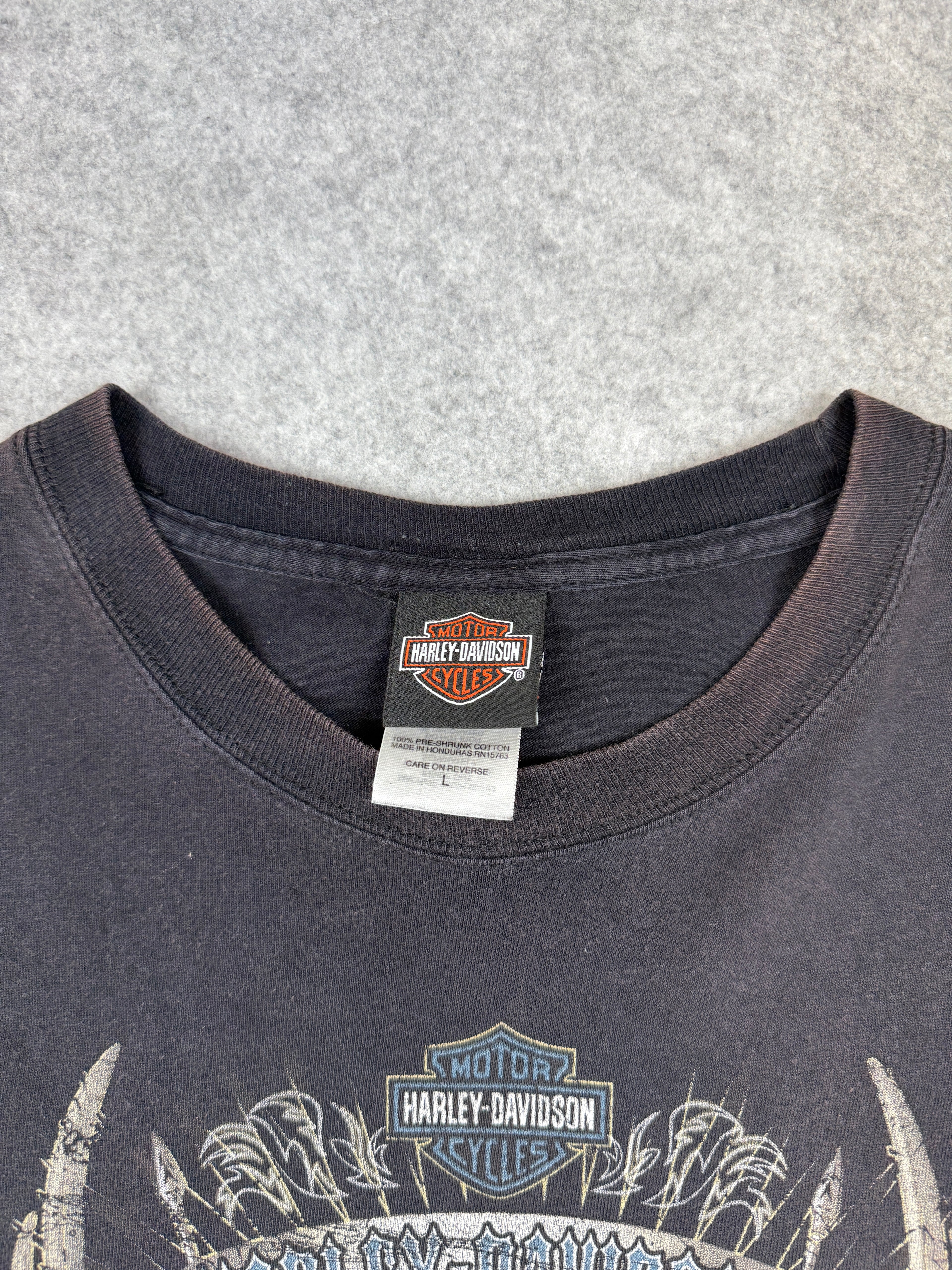 Vintage Harley Davidson Kamloops Animals Tee Black