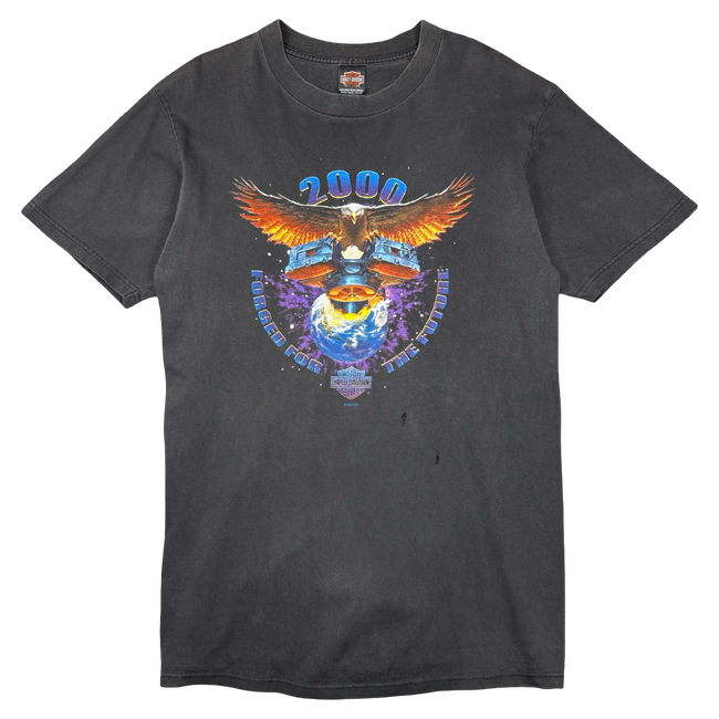 Vintage Harley Davidson Forged For The Future Tee Black