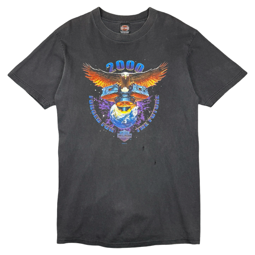 Vintage Harley Davidson Forged For The Future Tee Black | Vintage Clothing Store Canada