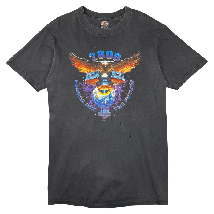 Vintage Harley Davidson Forged For The Future Tee Black | Vitnage Clothing Store Canada