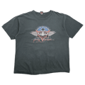 Vintage 2000s Harley Davidson Who Let The Hogs Out Tee Black