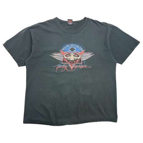 Vintage 2000s Harley Davidson Who Let The Hogs Out Tee Black | Vintage Clothing Store Canada