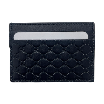 Gucci Monogram Card Holder Navy