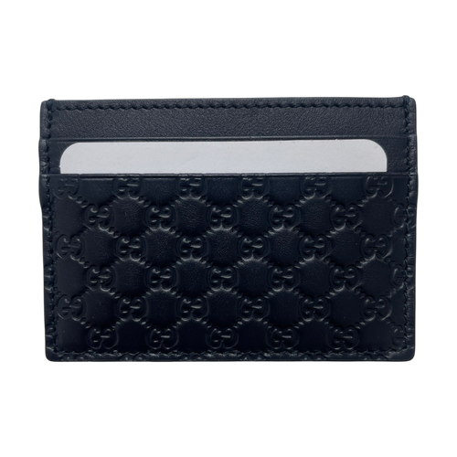 Gucci Monogram Card Holder Navy | Vintage Clothing Store Canada