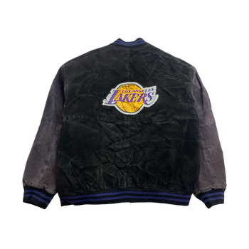 (XXL) Vintage NBA Los Angeles Lakers Suede Leather Jacket