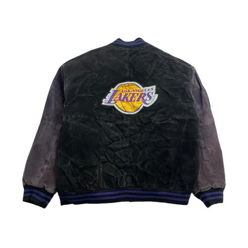 (XXL) Vintage NBA Los Angeles Lakers Suede Leather Jacket | Vintage Clothing Store Canada