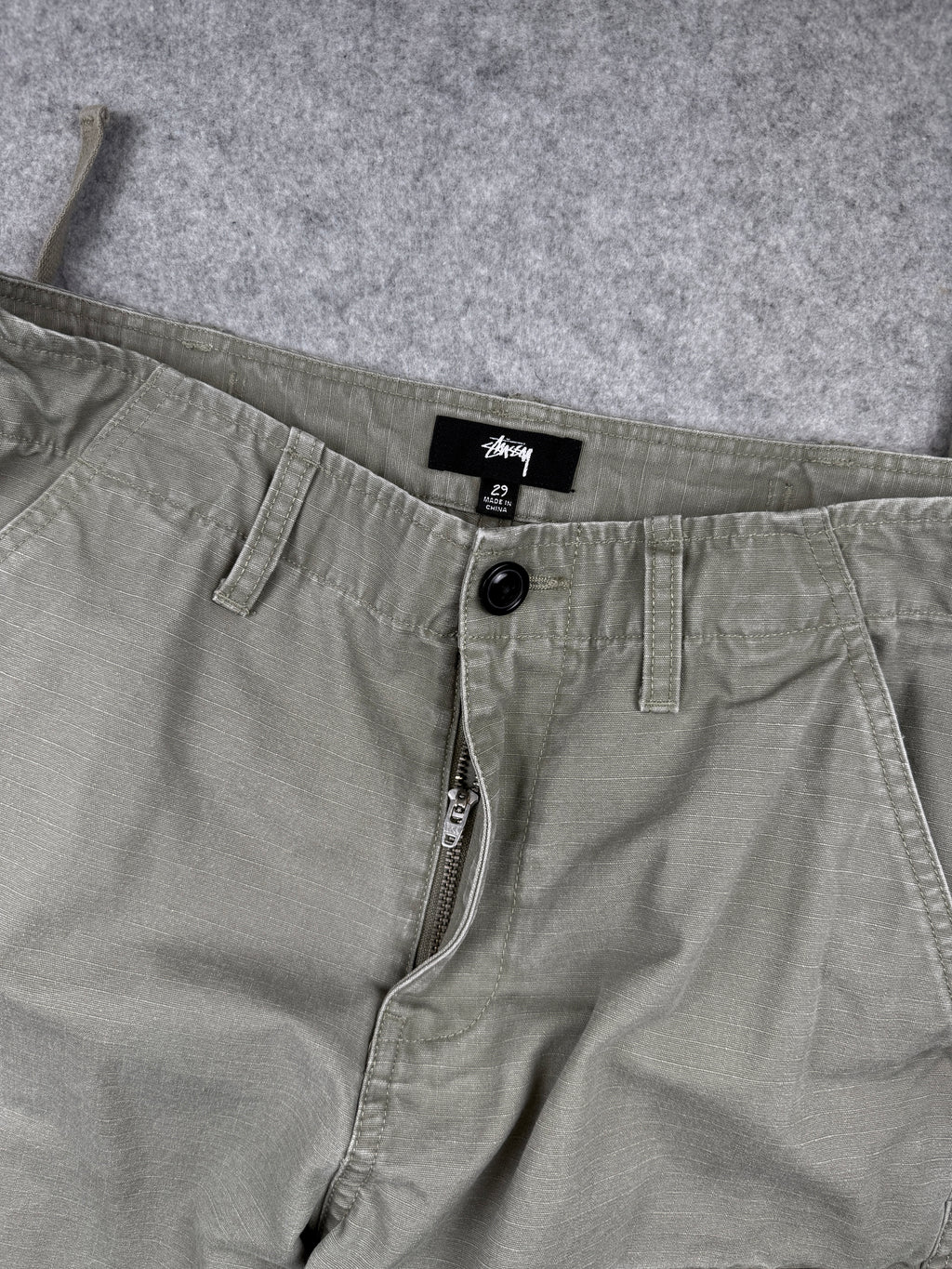 Stussy Ripstop Surplus Cargo Pants Sage Green (USED)