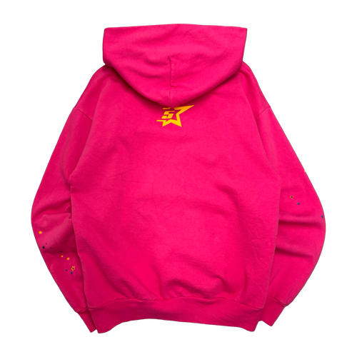 Sp5der P*NK Hoodie Pink (USED) | Vintage Clothing Store Canada