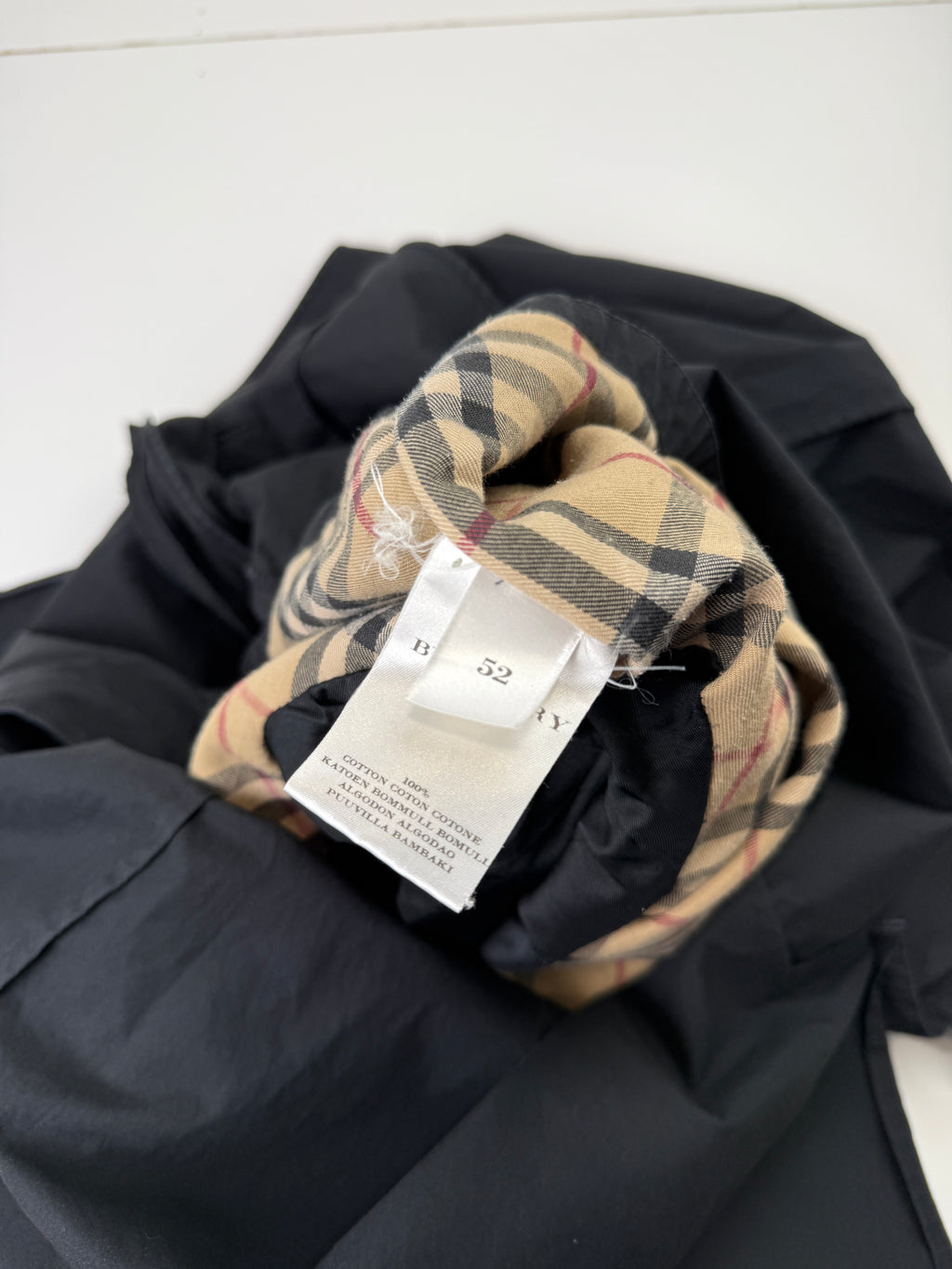 Vintage Men's Burberry Trench Coat Black