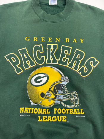 Vintage 90s NFL Green Bay Packers Sweatshirt Green