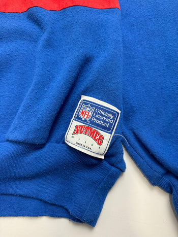 (L) Vintage 90s NFL New England Patriots Sweatshirt Blue