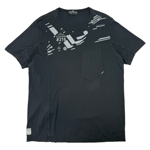 Stone Island Shadow Project Tee Black (USED) | Vintage Clothing Store Canada