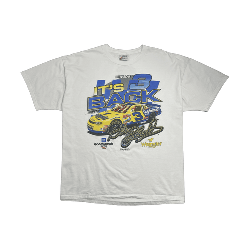 (XXL) Vintage Dale Earnhardt Wrangler 'It's Back' Nascar Tee White | Vintage Clothing Store Canada