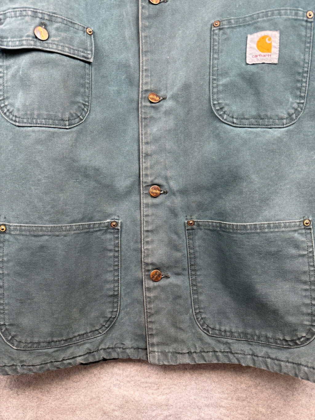 Vintage Carhartt Chore Jacket Green