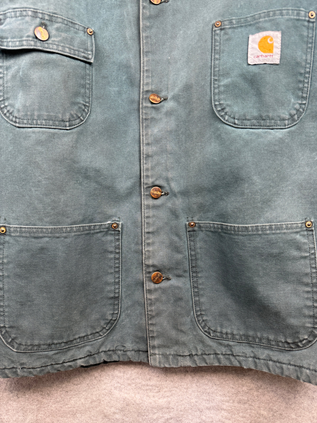 Vintage Carhartt Chore Jacket Green