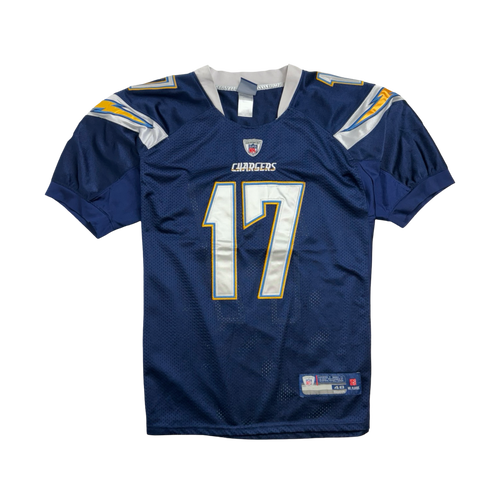 (L) NFL Los Angeles Chargers Phillip Rivers Football Jersey Navy | Vintage Clothing Store Canada