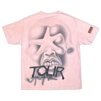 Travis Scott Circus Maximus Pink Star Tee Pink