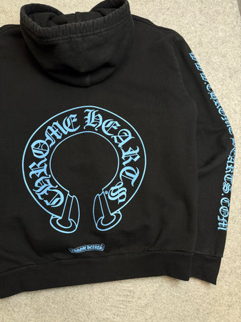 Chrome Hearts Horseshoe Hoodie Black/Blue