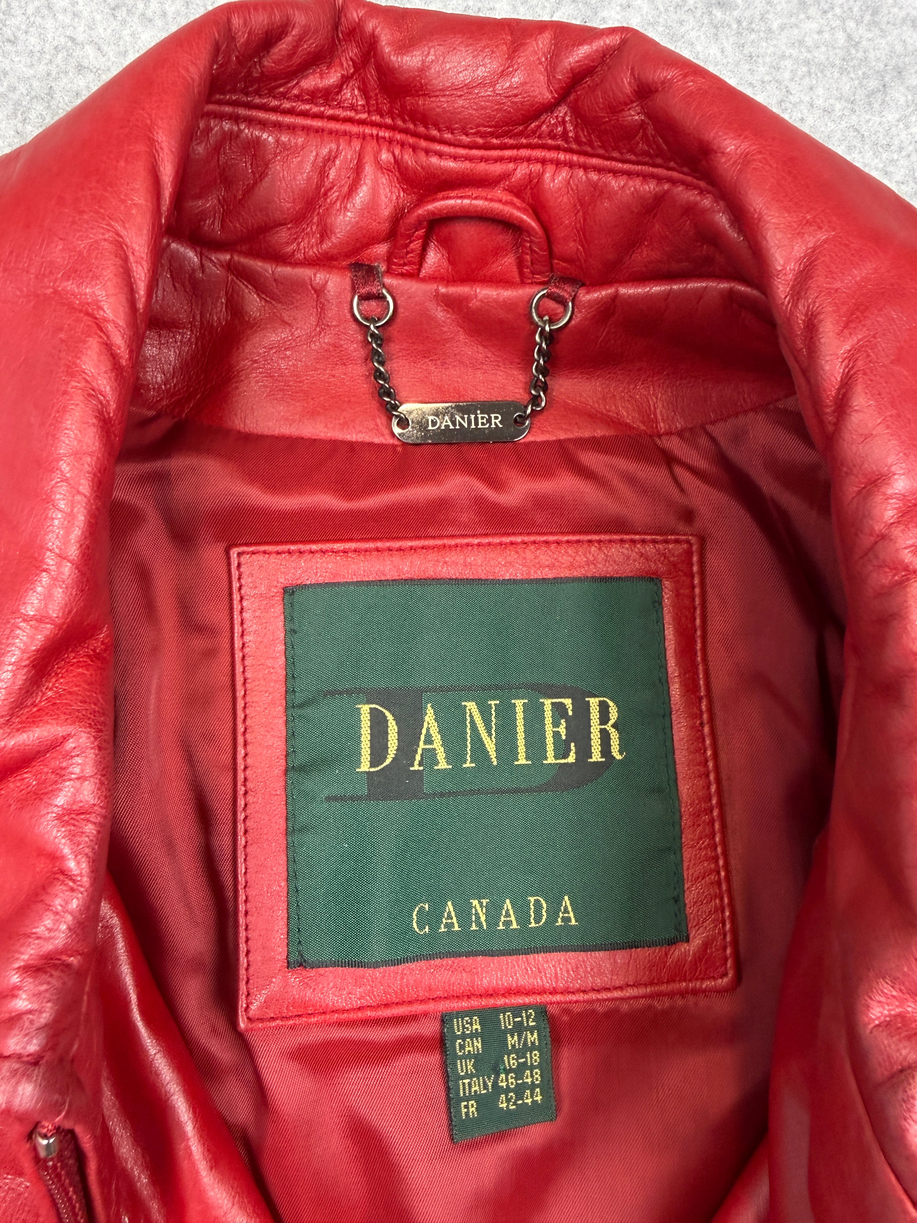 Women’s Vintage Danier Leather Jacket Red (USED)