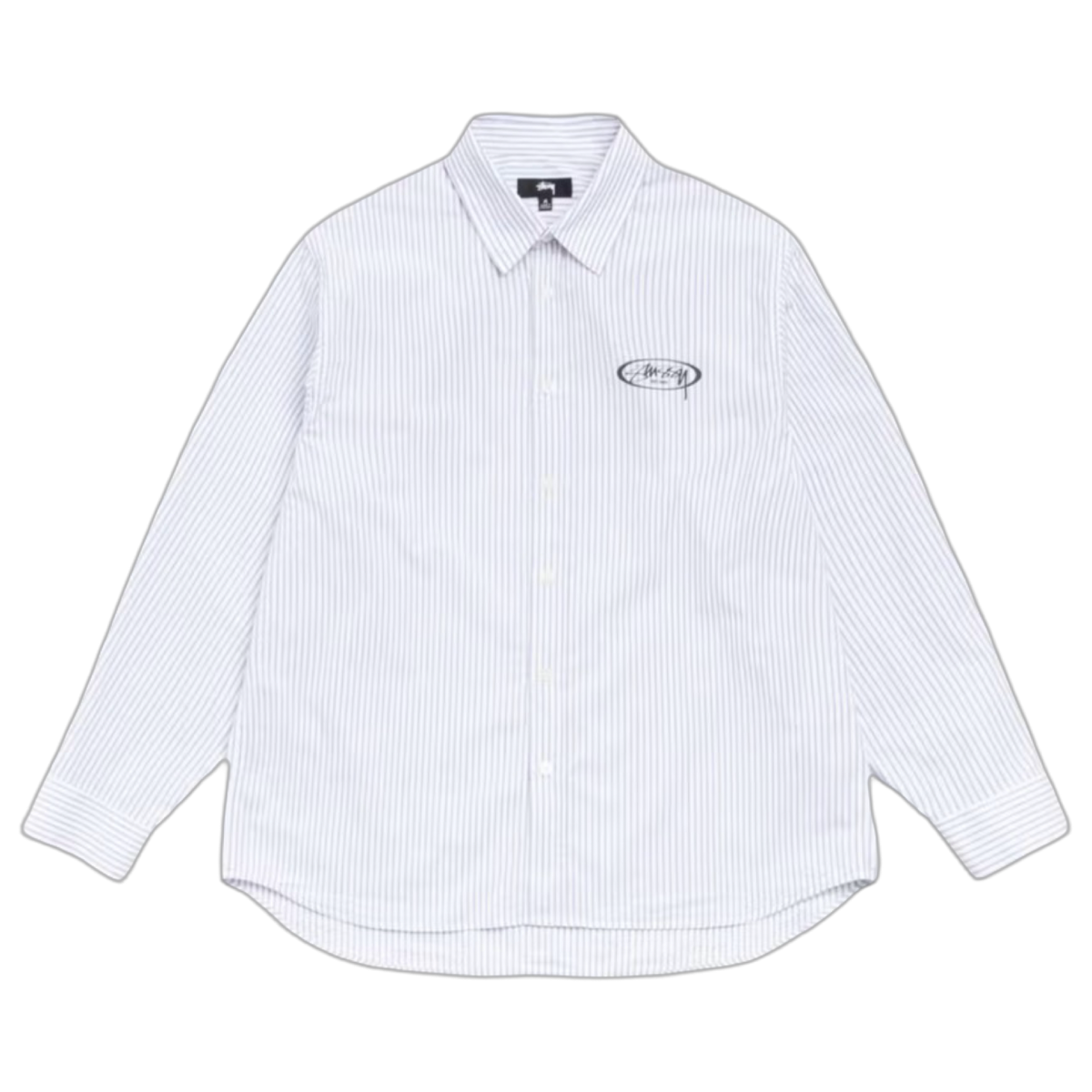 Stussy Standard Longsleeve Striped Button-Up Shirt Blue/White