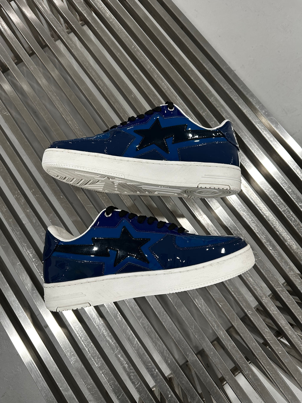 A Bathing Ape Bape Sta Icon M2 Navy (USED)