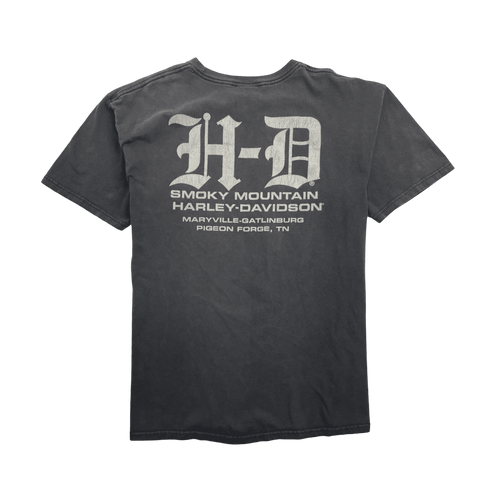 Vintage '09 Smoky Mountain Harley Davidson Tee Black | Vintage Clothing Store Canada