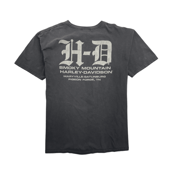 Vintage '09 Smoky Mountain Harley Davidson Tee Black | Vitnage Clothing Store Canada