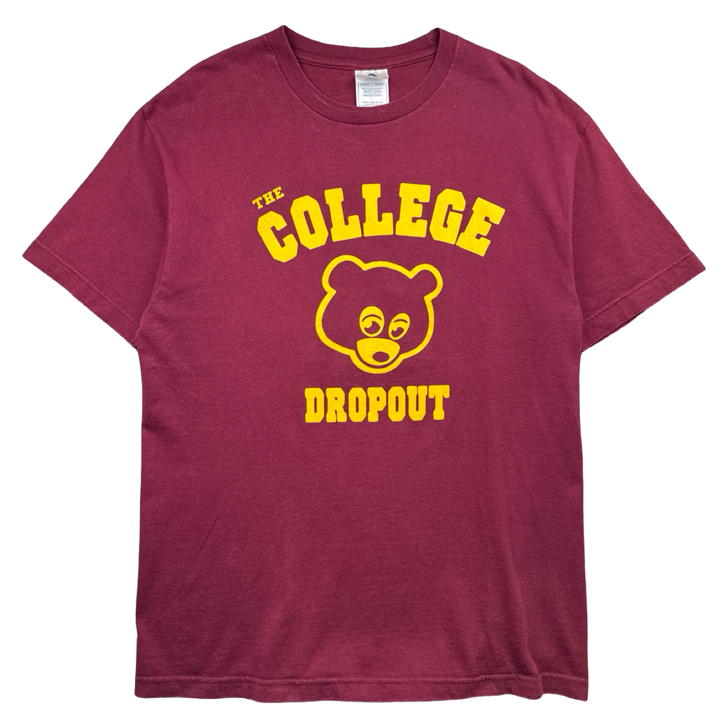 Vintage 2000’s Kanye West The College Dropout Tee Burgundy