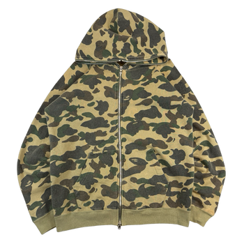 BAPE 1st Camo Full Zip Hoodie Green (USED)