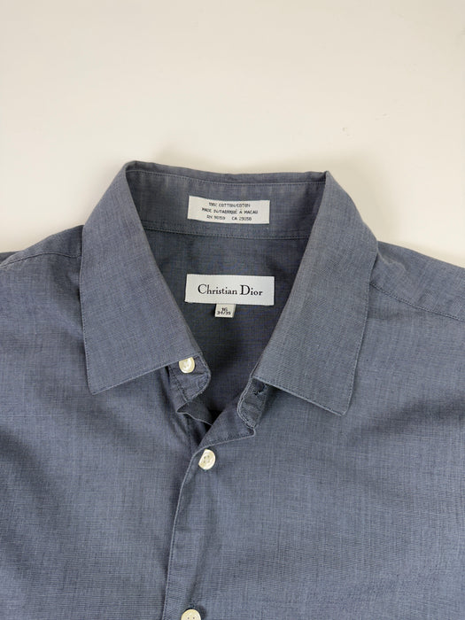 Vintage Christian Dior Dress Shirt Grey | Vitnage Clothing Store Canada