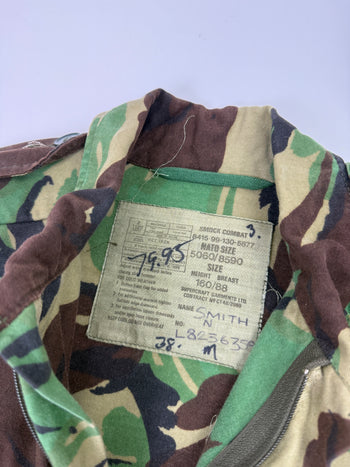 Smock Combat Army Issued Zip Up Light Jacket Green Camo