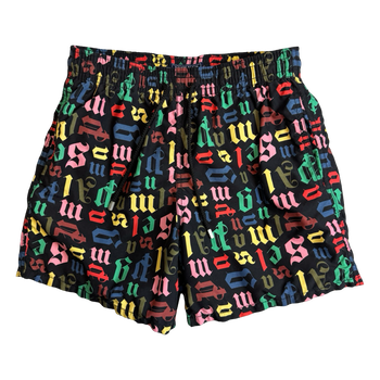 Palm Angels x Vilebrequin All Over Logo Swimshorts Multi (USED)