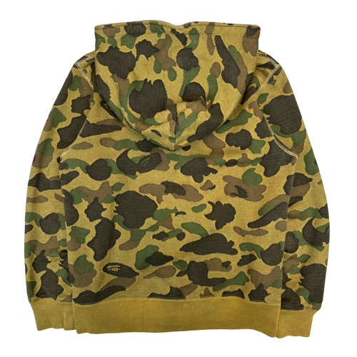 BAPE 1st Camo Jacquard Full Zip Hoodie Green (USED) | Vintage Clothing Store Canada