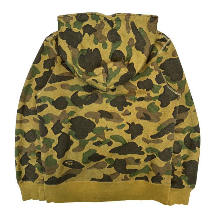 BAPE 1st Camo Jacquard Full Zip Hoodie Green (USED) | Vitnage Clothing Store Canada